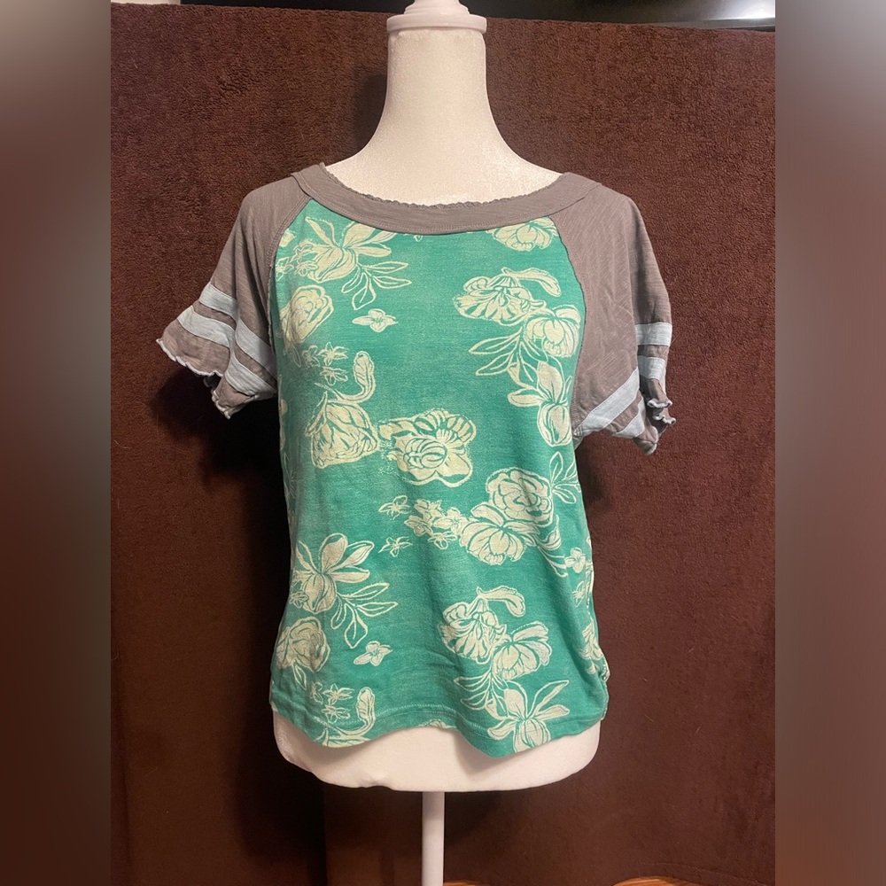 Free People flowered shirt